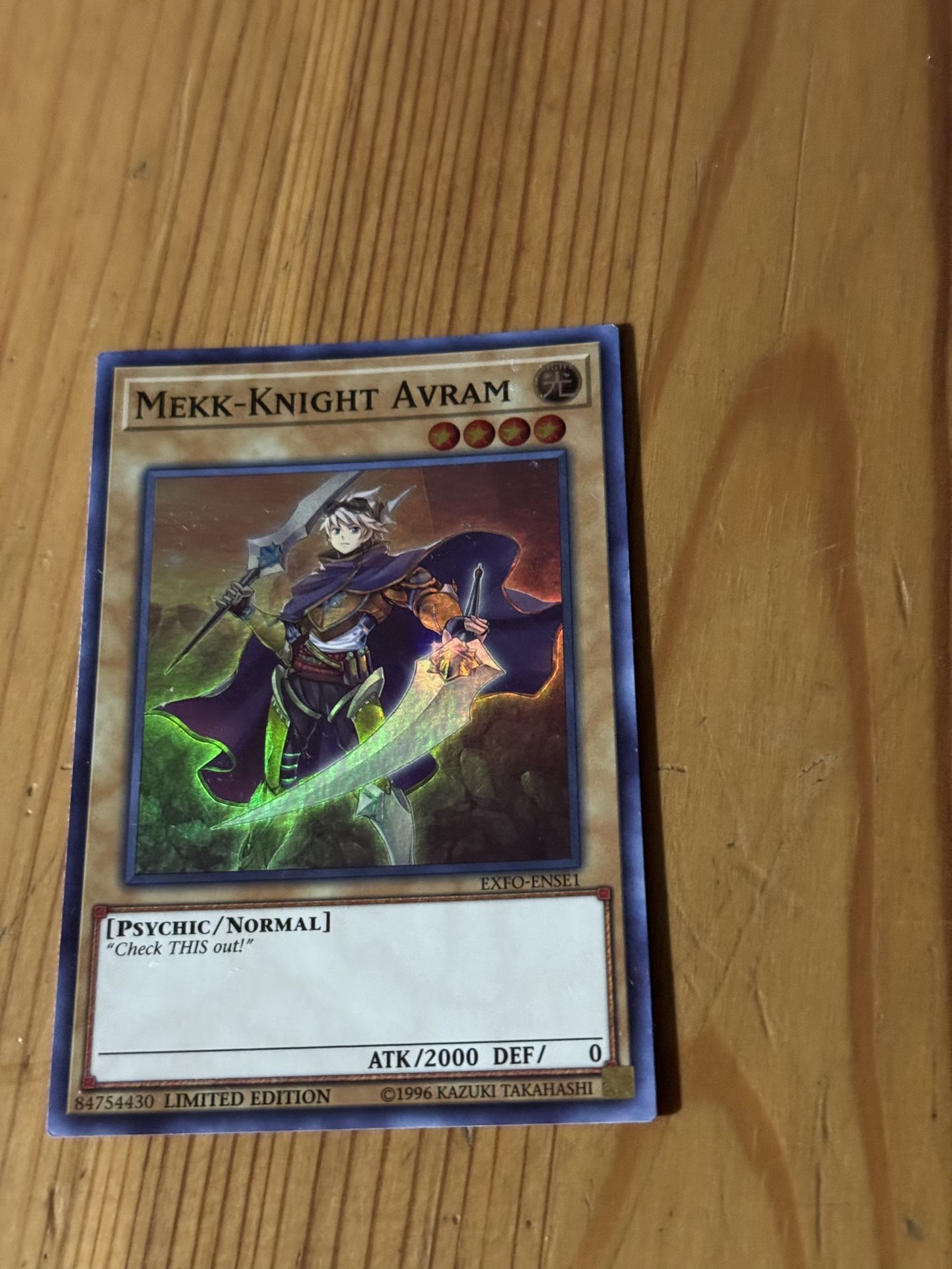 Yu-Gi-Oh Mekk-Knight Avram