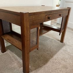 Antique Mission Library Table/desk