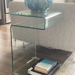 Glass Side Table 