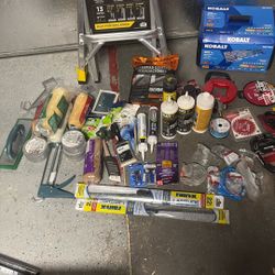 All New Ladder Kobalt 302 Mechanics Toolset ,Painting Supplies Electrical Supplies Tools Palm Nailer Concrete Trawls  Skill Saw Blades And More Spray 