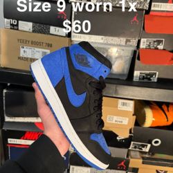 Jordan 1 Royal Re Imaged Size 9 $60 