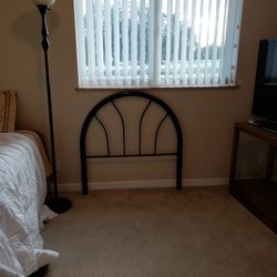 Like New!!  Boy's Room Black Metal Headboard 