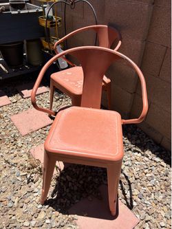 2 Vintage Metal Patio chairs