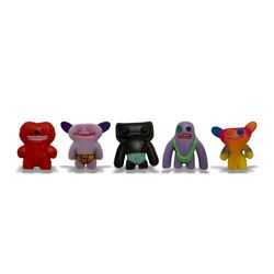 Fuggler 5-Pack Combo 2.5" Mini Monsters Red Purple Rainbow