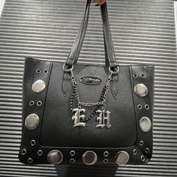 Black Studded Bag