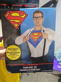 DC Superman Clark Kent Costume Kit Adult