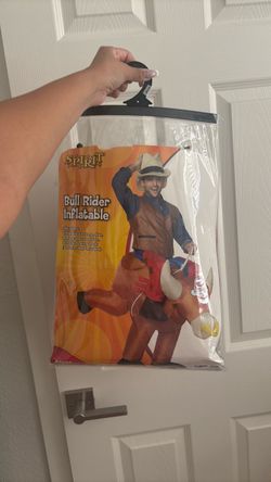 Spirit Halloween bull rider inflatable costume