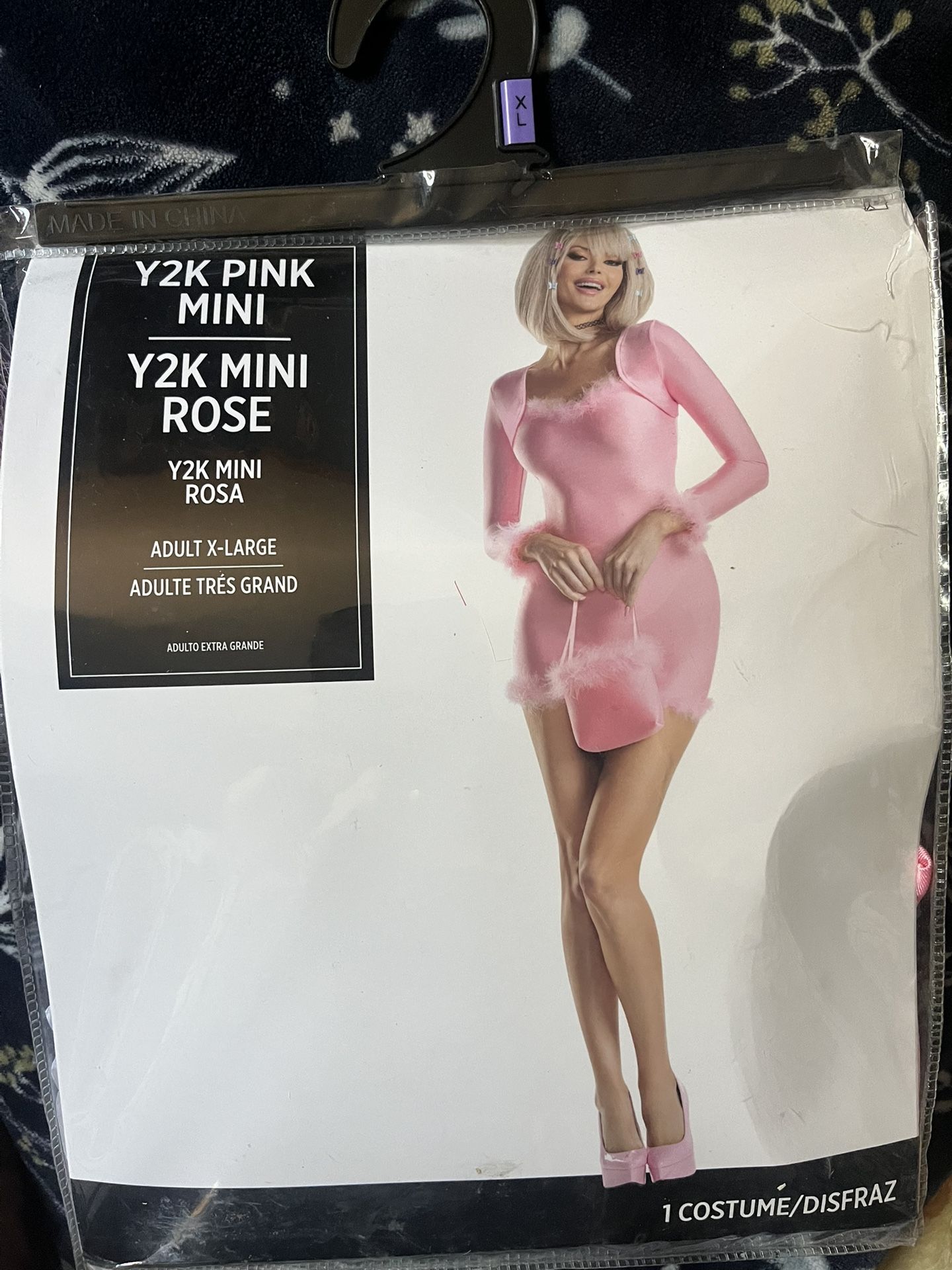 Y2K PINK MINI ROSA Halloween Costume ADULT X-L Which Fits A LARGE