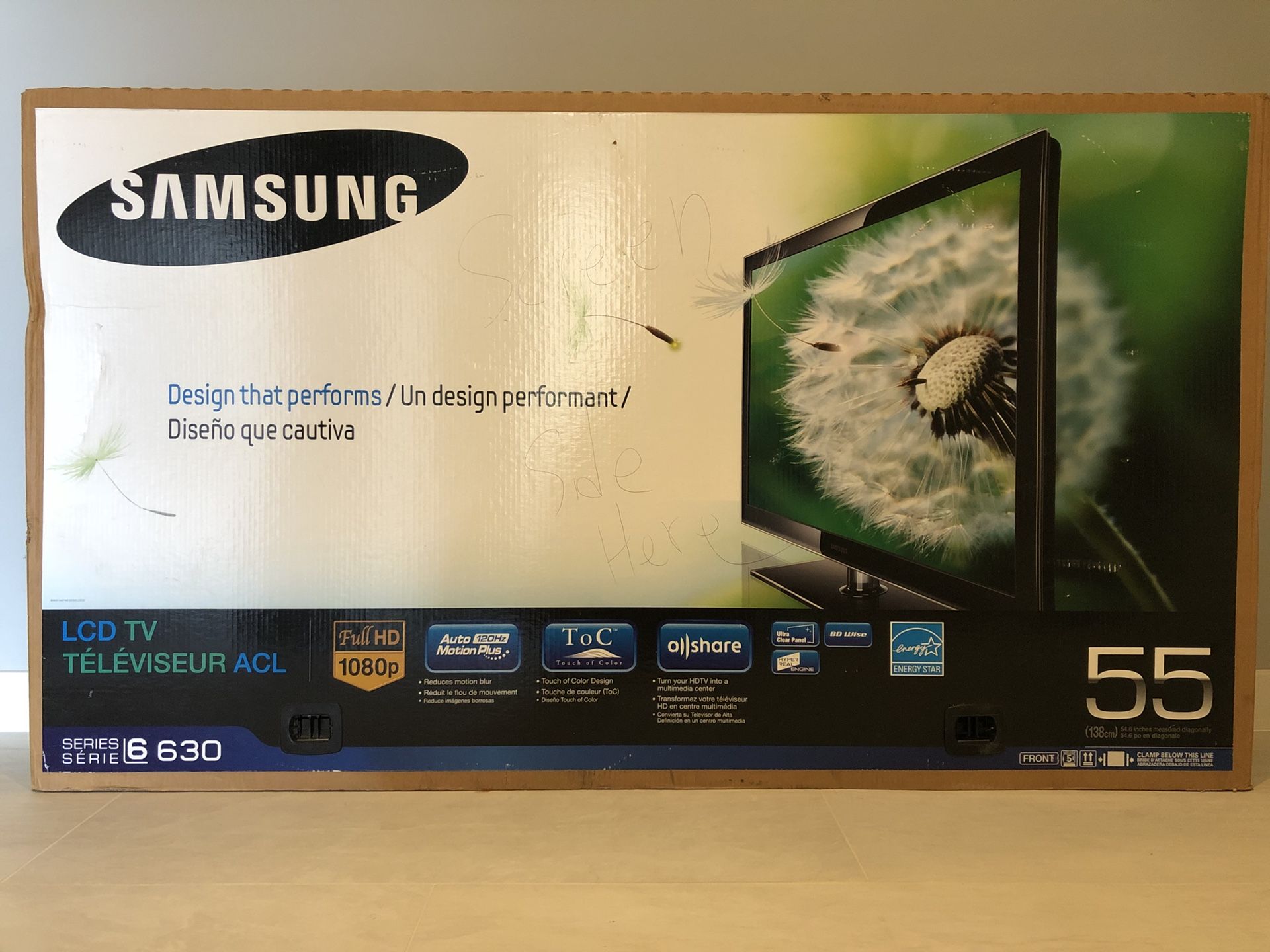 Samsung 55” LCD Flat Screen TV