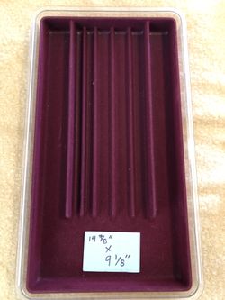 3 Stacking Necklace Jewelry Trays - 2 W/covers