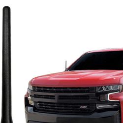 6.75” 6 3/4 Inch is Compatible with Chevrolet Silverado 1500 (2006-2023) - Car Wash Proof Short Rubber Replacement Antenna Mast 