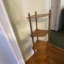 CORNER SHELF-BROWN/WOOD