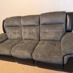 Sofa and Loveseat with recliners