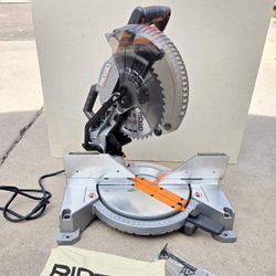RIDGID 15 Amp 10 in. Corded Dual Bevel Miter Saw with LED Cut Line Indicator