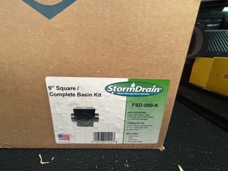 9 inch square complete basin kit drain(2)