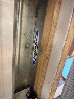 Ceiling height aluminum attic ladder