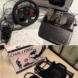 Ultimate Sim Racing Starter Kit: Logitech G29 Wheel/Pedals + Playseat Challenger