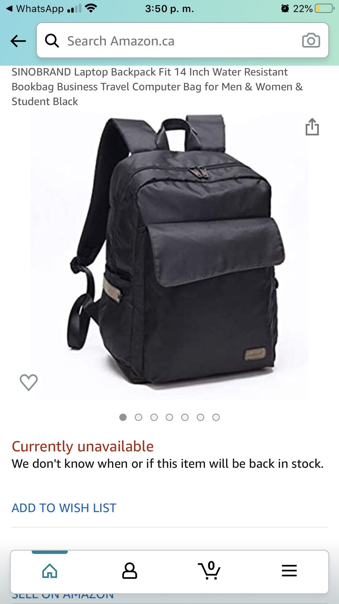 14" inch laptop backpack