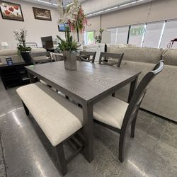 6 PC DINING TABLE SET 