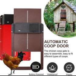 Light Sensor Automatic Chicken Coop Door Opener Battery Operated 