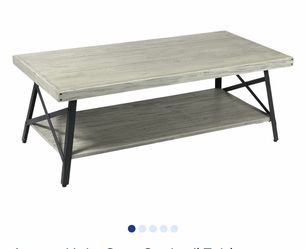 Rooms To Go Acoma Light Gray 3-piece table set in very good condition.