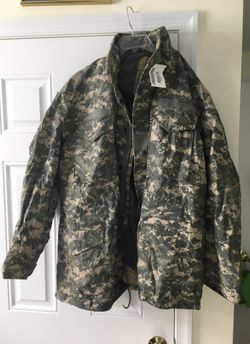 Large military jacket