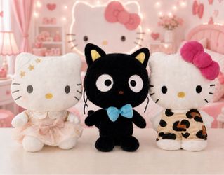 Sanrio Hello Kitty & Chococat Plush Set of 3