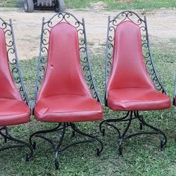 Red Swivel Chairs