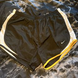 Women’s Nike Swim Shorts Yellow And White 