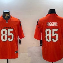 Cincinnati Bengals 85# Higgins Stitched Jersey, S to 3XL, NWT