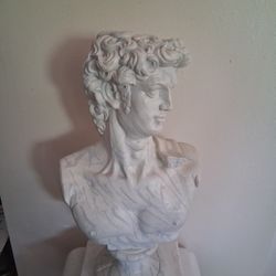 Vintage Statue Bust Of Apollo Belvedere 