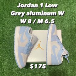 Jordan 1 Low Grey Aluminum 