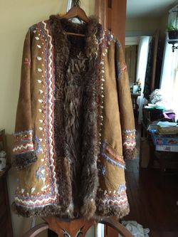 Vintage sheep skin coat