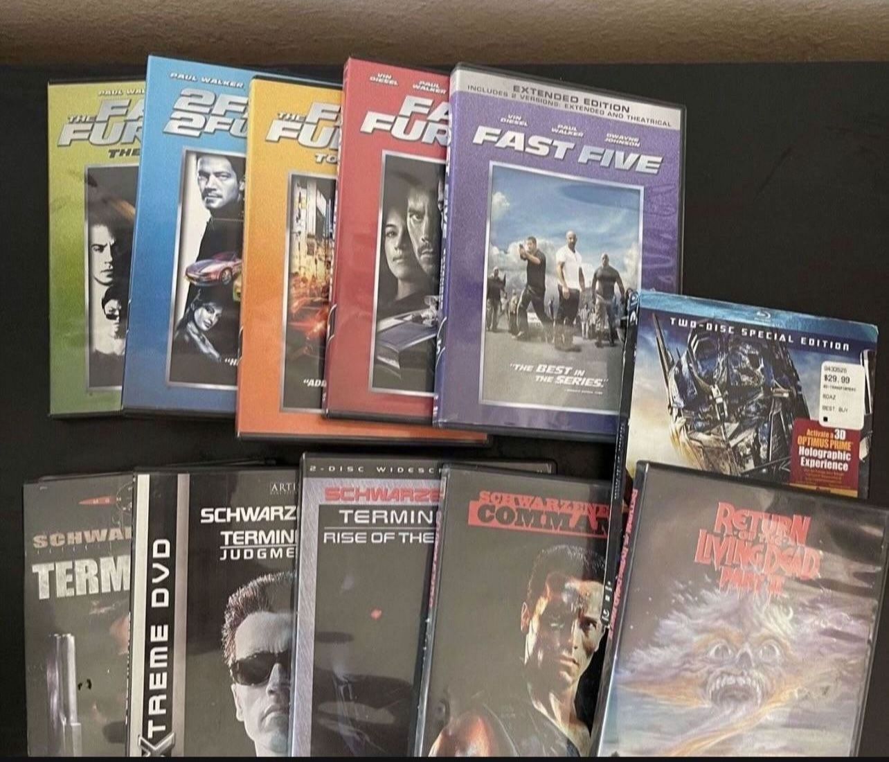 Movies (DVDs/BlueRays) Fast And The Furious Collection