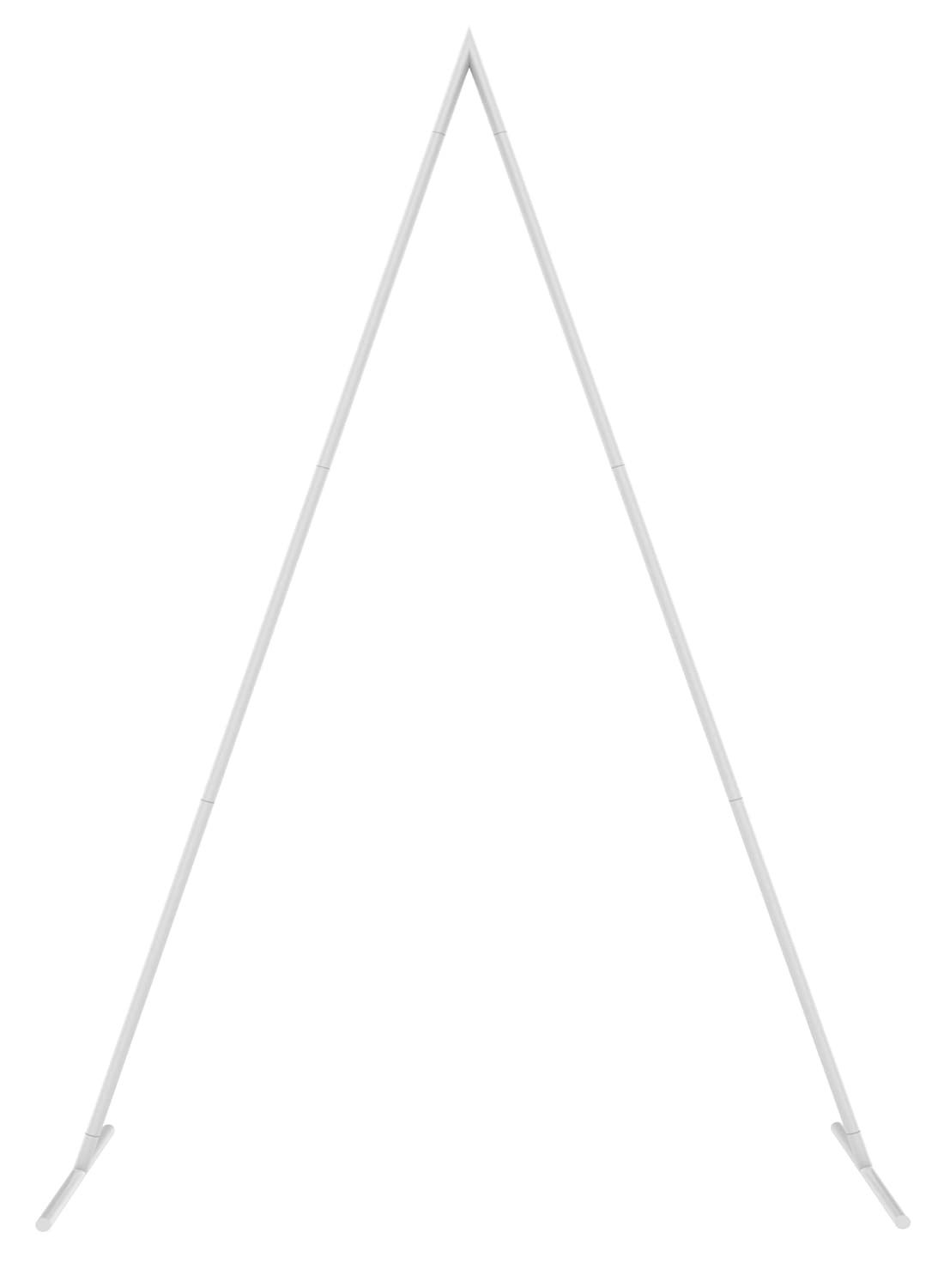 LANGXUN 8.5ft Gold Triangular Metal Backdrop Stand, Wedding Arch Stand, Balloon Arch Stand For Birthday Decorations, Baby Shower Photo Booth Backgroun