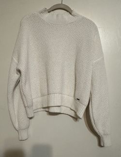 Off white Knitted Crop Sweater