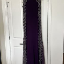 Purple XScape floor length Dress