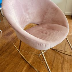 Coaster pink rocking chair