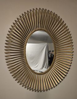 Gold Mordern Mirror 32" By 37.5"