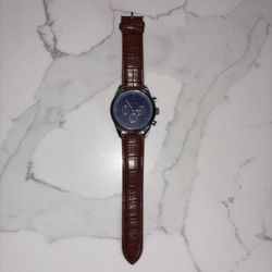 Blue Van Heusen Leather Watch