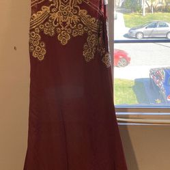 Burgundy formal dress