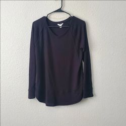 NWOT Sonoma Womens Black Long Sleeve Sweater Size: Medium