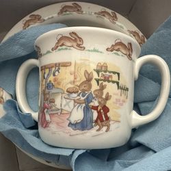 Royal Doulton Bunnykins Child's Cereal Bowl and cup