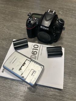 Nikon D610 DSLR and lenses