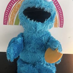 SESAME STREET FEED ME COOKIE “ COOKIE MONSTER”  13 INCH PLUSH FIGURE