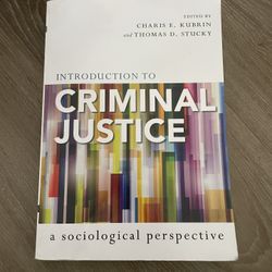 Introduction To Criminal Justice Textbook