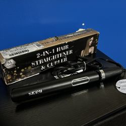 SKIMI Flat Iron Hair Straightener, Hair Straighteners for Women, Ionic Curling Iron, Gold