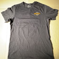 Pre Owned Excellent  Nike Just Do It  World Country Flags  California  Printed  Navy Blue Gold  Men  Size Small