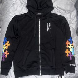 Chrome Hearts Multi Color Cross Hoodie Zip Up