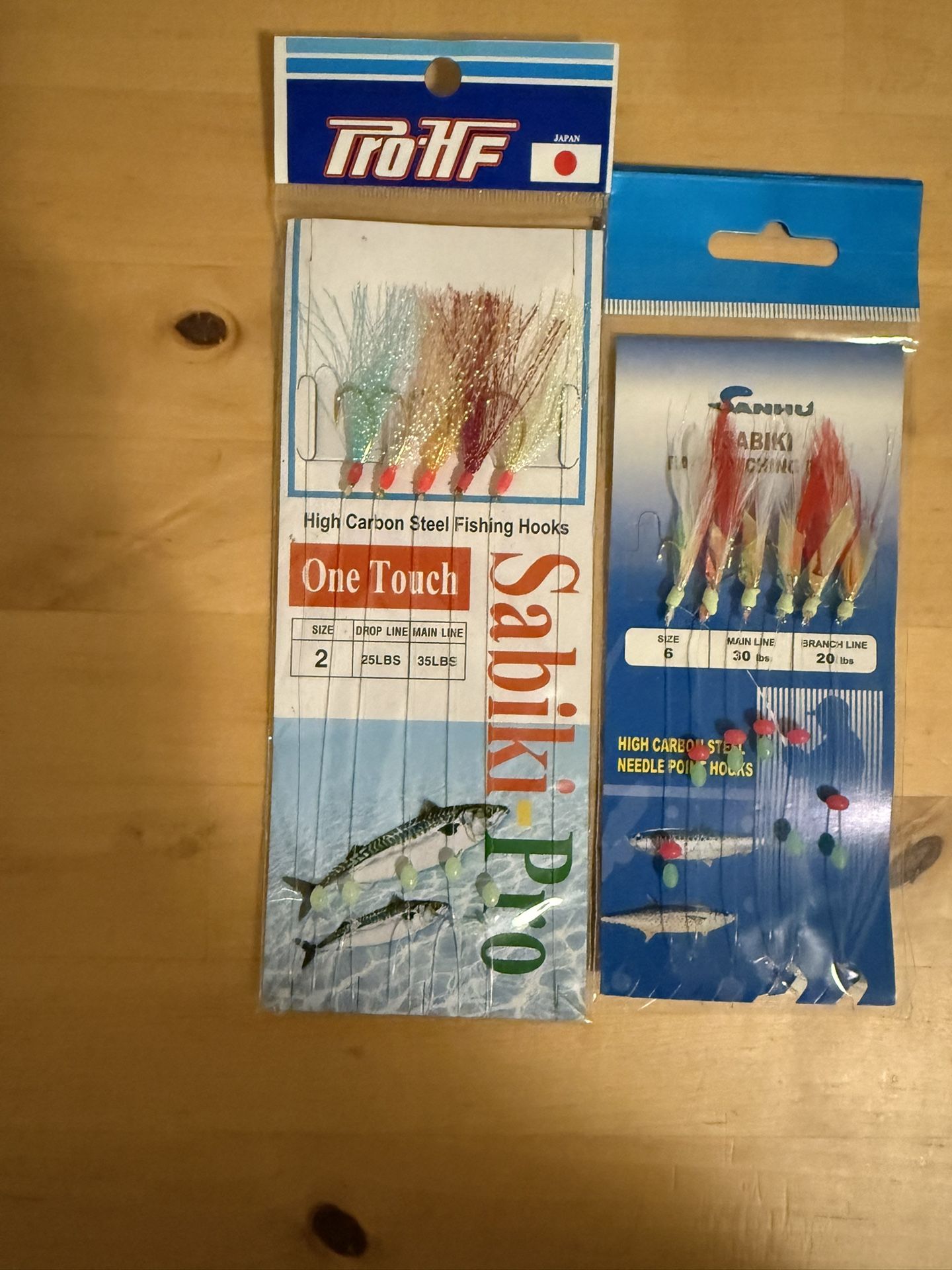 Sabiki Fishing jigs size 6 size 2